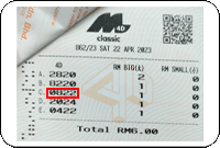 Winning Ticket Magnum 4D Consolation Prize - 22 April 2023